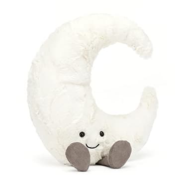 Jellycat Amuseables Moon Stuffed Toy, Medium 10.5" - Moon Plush - Fun Gift Idea