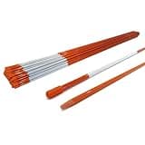 Autoparts Orange Reflective Driveway Markers Snow Stakes 48 Inches Long 1/4-Inch Dia Markers Pack of 25