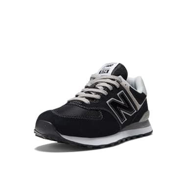 New Balance Men's 574 Core Sneaker, Black/White, 9.5 X-Wide