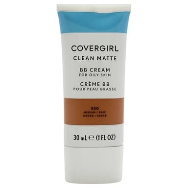 COVERGIRL - Clean Matte BB Cream, Oil-Free, Long-Lasting, Sensitive Skin, Lightweight, 100% Cruelty-Free