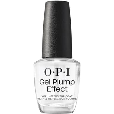 OPI Gel Plump Effect Top Coat | Gel Like Nail Polish Top Coat |Plumping & Volumizing, High Shine, Protects Nails