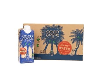 CocoGoodsCo Vietnam Single-Origin 100% Natural Coconut Water, Non-GMO, Never from Concentrate (16.9 fl. oz, 12 pack)