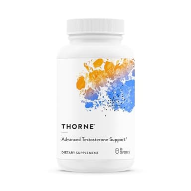 THORNE - Advanced Testosterone Support - Men's Health Supplement - Supports Healthy Testosterone Levels & Muscle Fatigue* - with Ashwagandha, Shilajit & Zinc - Third-Party Certified - 60 Capsules