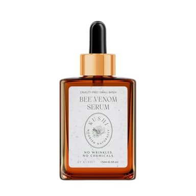 KUSHI Bee Venom Serum – Hydrating & Firming Face Serum for Radiant, Youthful-Looking Skin – Cruelty-Free, No Parabens or Sulfates – 15ml