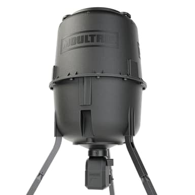 Moultrie 250 lb Pro Hunter III Directional Deer Feeder System - 250lb Hopper and Deer Feeder Kit - Fish Feeder System - Digital Timer System with 10 Daily Feed Times - Moultrie Connect Bluetooth