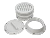 intulon Portable Air Conditioner Vent Kit with Magnetic Tube Attachment for RVs and Houses (Type G) for Ecoflow Wave 2 Tube D (2 inches Wall Thickness, White)