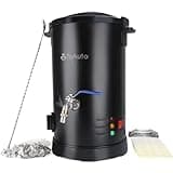 TOAUTO Wax Melter for Candle Making Large Wax Melting Furnace with Quick Pour Spout & Temp Control,10Lbs Melted Wax Capacity for Candle Business Fast Easy Clean（Stirring Spoon+ Cotton Wick）