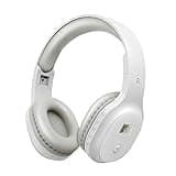 Rechargeable and Portable Personal FM Radio Headphones with Best Reception, Walkman Wireless Headset FM Radio Ear Muffs for Jogging, Mowing, Cycling, Meeting FM Receiver, White