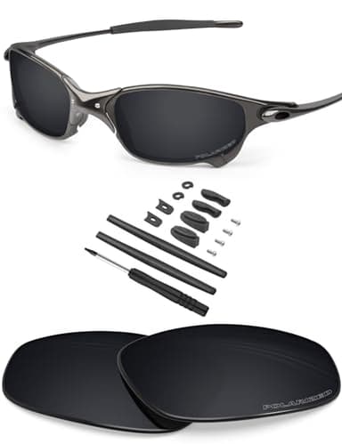 BLAZERBUCK Anti-salt Polarized Replacement Lenses & Sock Kit for Oakley Juliet - Black