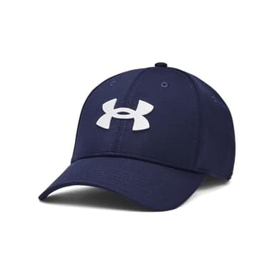 Under Armour Men's Blitzing Cap Stretch Fit, (410) Midnight Navy / / White, X-Large/XX-Large
