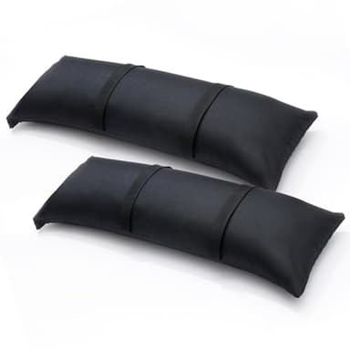 Malomke SandBags for Weight, 2 x 44 LBS Fillable Black Sand Bags for Umbrella Base Weight, Patio Furniture Weights, Umbrella Stand, Outdoor Garden Backyard Furniture(Without Sand) (2, Black)