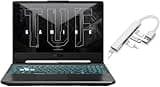ASUS TUF Gaming 15.6 inch FHD 144Hz Laptop | AMD Ryzen 7-7435HS(Beat i7-1355U) |NVIDIA GeForce RTX 3050 | Backlit | Black | 16GB RAM DDR5 | 512GB SSD | Windows 11 Home | Bundle with USB 3.0 Hub