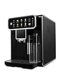 ChefRobot Fully Automatic Coffee Maker with Built-in 3-Level Grinder Expresso/Cappuccino/Latte/Americano Coffee Machines with Self-Cleaning Function 12 Cup Coffee Machine for Home/Office