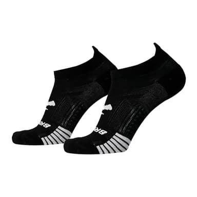 Brooks Ghost Lite No Show Socks I Performance Running, Comfort Fit with Arch Support for Men & Women (2-Pack Set) - Black - Large