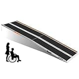 Portable Ramp 10FT, Anti-Slip Aluminum Folding Handicap Ramp Wheel Chair Ramp for Home Steps Wheelchair Ramps for Home Entrance Threshold Doorways Stairs Curbs Scooter