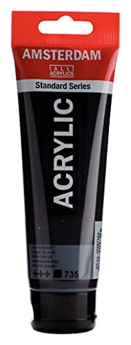 Amsterdam Standard Series Acrylic Tube 120ml Oxide Black 735 (17097352)