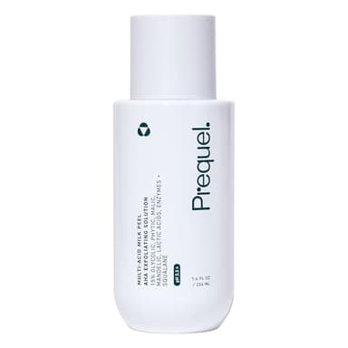 Prequel Skin Multi-Acid Milk Peel, Professional Exfoliating Solution. 15% Glycolic Acid Face Peel with Lactic Acid and Enzymes. Hydrating Chemical Exfoliant. Clinical Strength Formula, 7.6oz Bottle.