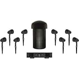 Sonance - Garden Series 8.1-Ch. Outdoor Speaker System with 2-Ch. Amplifier (8-Pack) - Dark Brown/Black