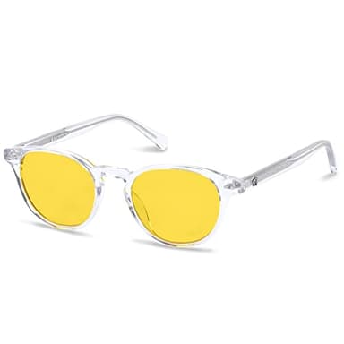 Ra Optics Clyde Frame with Daylight Lenses - Science-Based Blue Light Glasses Supercharge Energy Levels, Focus, and Productivity - Premium Glasses for Men and Women