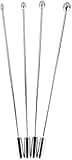Beauty7 Urethral Sound 4PCS Beaded Tip Urethral Plug Beginners Kit Set Urinary Dilator Prostate Stimulation Stainless Steel Urethra Masturbation Rod L