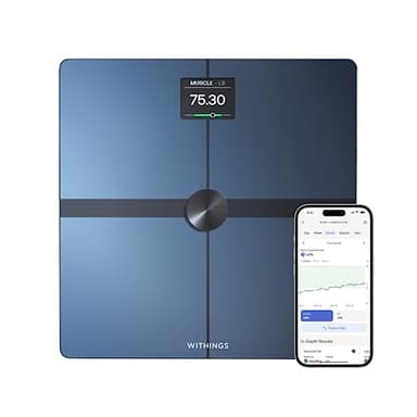 WITHINGS Body Smart - Accurate Scale for Body Weight and Fat Percentage, Body Composition Wi-Fi and Bluetooth Weight Scale, Baby Weight Scale, Smart Scale Apple Health Compatible, Bathroom Scale