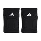 adidas Unisex-Adult Elite Volleyball Kneepads, Black/White, Large
