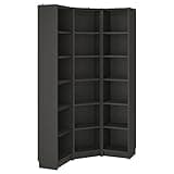 Ikea BILLY bookcase combination/crnr solution, 95/95x28x202 cm, black-brown