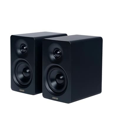 Edifier M60 Multimedia Speaker Bluetooth 5.3, 66W RMS, Hi-Res Audio & Hi-Res Wireless Audio, LDAC,3" Mid Bass & 1" Tweeter, USB-C & Aux Inputs, Compact Desktop Speaker – Black