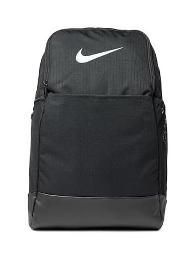 Nike Unisex Brasilia 9.5 Training Backpack (Medium, 24L), Black/Black/White, MISC