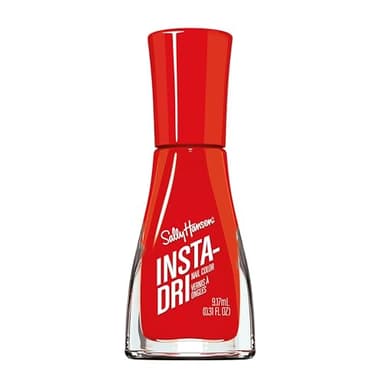 Sally Hansen Insta-Dri Nail Polish | Quick Dry, Long Lasting, Streak-Free Shine | Opaque, Glossy | 361 Augmented Red-ality | Vivid True Red Nail Color