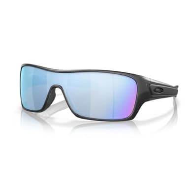 Oakley Turbine Rotor OO9307 930709 32MM Steel/Prizm Deep Water Polarized Rectangle Sunglasses for Men+ Bundle Accessory Leash Kit, Microfiber Pouch