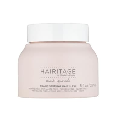 Hairitage Hydrating Argan Oil Deep Conditioning Hair Mask For Dry Damaged + Curly, Color Treated, Frizzy Hair - Moisturizing Hair Repair Treatment with Shea Butter, Aloe & Soy Protein - Soften & Shine