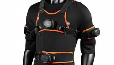 Adjustable Full Body VR Tracker Strap Set with Magnetic Buckle & Power Bank Pocket – Compatible with ¼-Inch Screw Trackers, Includes Chest Waist Arm Leg Foot Harnesses