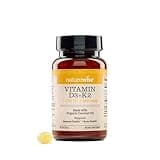NatureWise Vitamin D3 1000IU + K2 (MK7) 100mcg with Organic Extra Virgin Coconut Oil - Supports Calcium Absorption, Bone & Immune Health - Non-GMO, Soy & Gluten-Free - 90 Softgels[3-Month Supply]