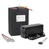 72V 25Ah Lithium ion LiFePO4 Ebike Battery with 5A Fast Charger 80A BMS for 250W-2800W Motor (72V 25AH LFP 80A BMS)