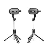 SOWO Wireless Dual Bluetooth Speakers Set, Adjustable Stands 2Pcs, High-Fidelity Stereo Sound, Smart Pairing Sync, Surround Sound with Portable Lightweight Case for Home, Travel, Party, Birthday
