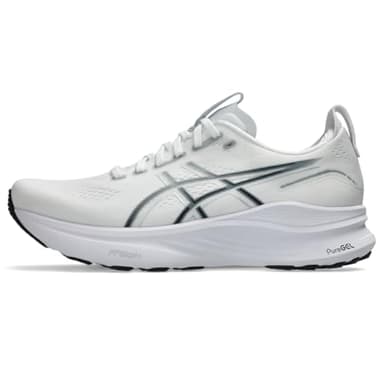 ASICS Men's Gel-Kayano 32 Running Shoes, 8.5, White/Pure Silver