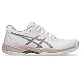 ASICS Women's Gel-Game 9 Tennis Shoes, 8.5, White/Dusty Mauve