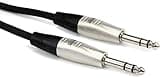 Hosa HSS-005 Pro Balanced Interconnect, REAN 1/4 Inches TRS to Same, 5 Feet