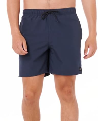 17" Volley Boardshorts – Elastic Waist Swim Trunks with Fast-Drying Stretch Fabric and Pockets