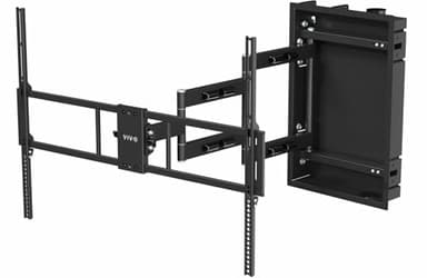 Premium Recessed in-Wall TV Mount for up to 100" LED LCD Screens, Ultra