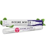 Divine White Snow Teeth Whitening Gel Pen with Brush Tip Applicator Includes 36% Carbamide Peroxide | Compact Design, Effective, Travel Friendly, Beautiful White Smile, Oral Care Teeth Whitening Pen
