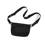ODODOS 1.2L Mini Crossbody Bag with Adjustable Strap Festival Bag Fanny Pack for Outdoor, Workout, Travel, and Casual, Black