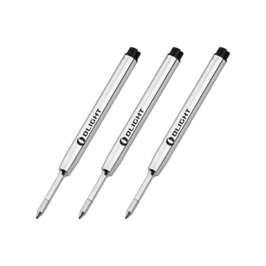 OLIGHT Gel Ink Refill Ballpoint Pen Refills, Fine Point 0.7mm Ink, Pack of 3, for O'pen 3/O'pen Glow/Mini Series