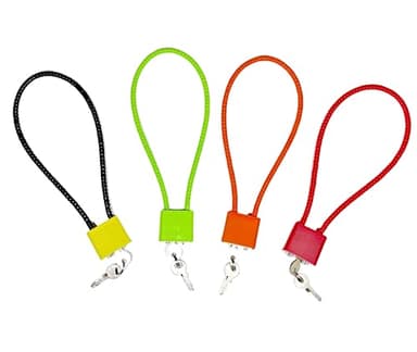 Lockforall Cable Gun Locks with Keys - Keyed Different 15" Cable Gun Safe Lock for Pistols, Rifles, and Shotguns, Home and Storage Firearm Locking and Safety, 15" * 4 Keyed Different Color