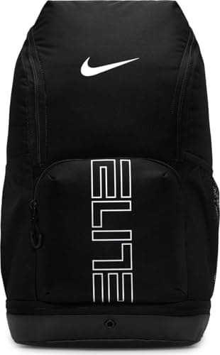 Nike, Unisex, Varsity Elite Backpack (32L), Black/Black/Metallic Silver, One Size