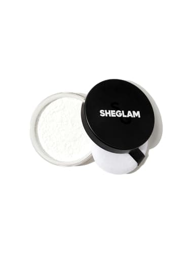SHEGLAM Baked Glow Setting Powder Oil Control Loose Face Powder Translucent Pore-Less Flawless Smooths Fine Lines Glowy Powder - Translucent