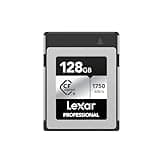 Lexar 128GB Professional CFexpress Type B Silver Series Memory Card, for Photographers, Videographers, Up to 1750/1300 MB/s, 8K Video (LCXEXSL128G-RNENG)