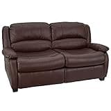 RecPro Charles Collection | 65" RV Hide A Bed Loveseat | Memory Foam Mattress | Sleeper Sofa | Pull Out Couch | RV Furniture | Slideout | Mahogany