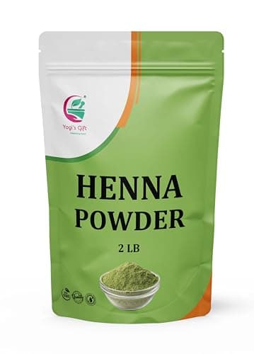 Henna Powder for Hair 2 LB | Triple Sifted & 100% Pure Henna | Chemical-Free Natural Hair Dye | Premium Quality | By Yogi's Gift®